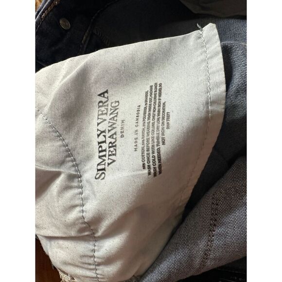 Simply Vera Vera Wang Denim Shorts with Button Fly Closure Perfect for Summer - Picture 8 of 8